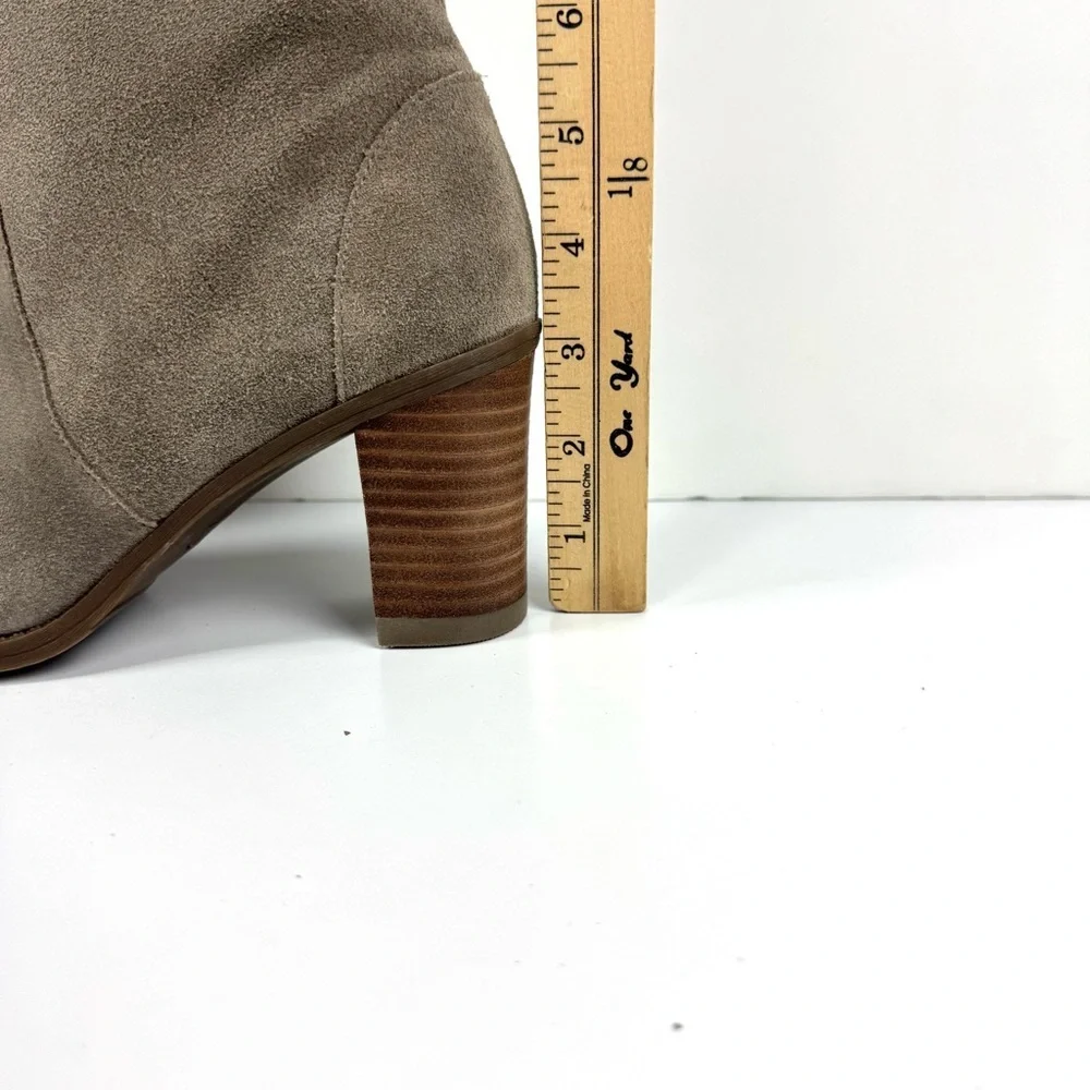 Dr. Scholl's Original Collection Lydia Knee High Boot Grey Brushed Nickel Sz 7.5